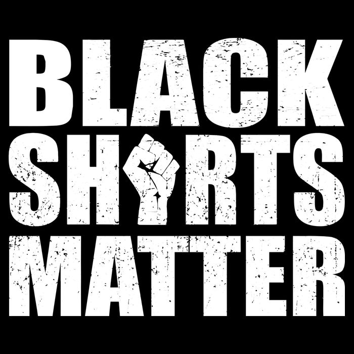 Black Shirts Matter Drawstring Bag