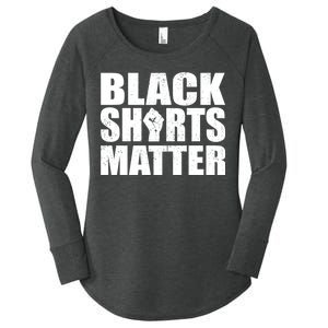 Black Shirts Matter Women's Perfect Tri Tunic Long Sleeve Shirt