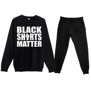 Black Shirts Matter Premium Crewneck Sweatsuit Set