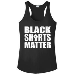 Black Shirts Matter Ladies PosiCharge Competitor Racerback Tank