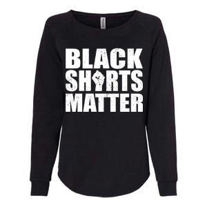 Black Shirts Matter Womens California Wash Sweatshirt