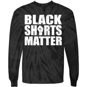 Black Shirts Matter Tie-Dye Long Sleeve Shirt