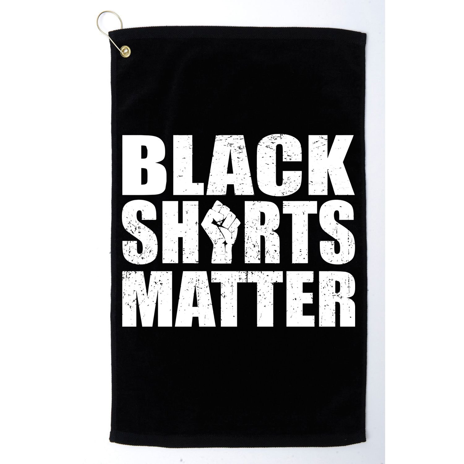 Black Shirts Matter Golf Towel