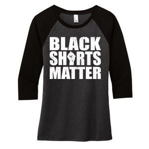 Black Shirts Matter Women's Tri-Blend 3/4-Sleeve Raglan Shirt