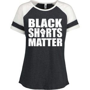 Black Shirts Matter Enza Ladies Jersey Colorblock Tee