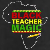Black Teacher Magic 7 Panel Mesh Trucker Snapback Hat
