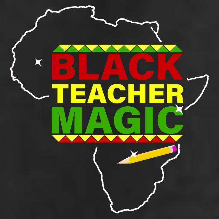 Black Teacher Magic 7 Panel Mesh Trucker Snapback Hat
