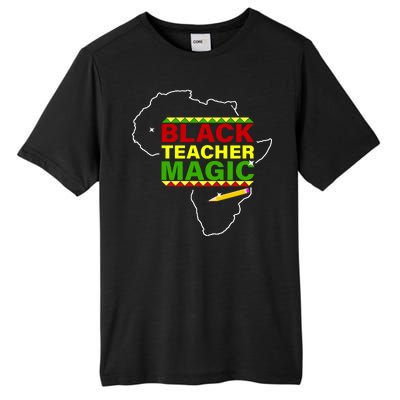 Black Teacher Magic Tall Fusion ChromaSoft Performance T-Shirt