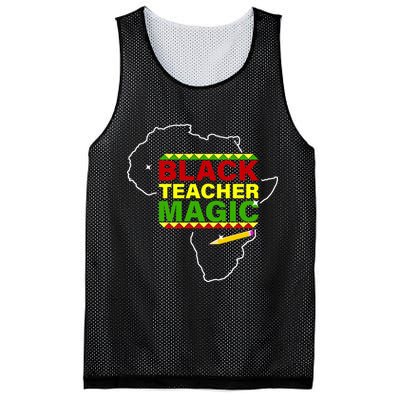 Black Teacher Magic Mesh Reversible Basketball Jersey Tank
