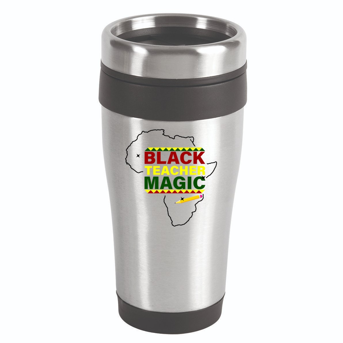 Black Teacher Magic 16oz Travel Tumbler