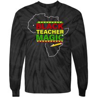 Black Teacher Magic Tie-Dye Long Sleeve Shirt