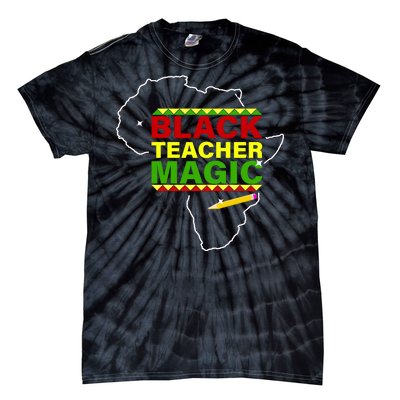 Black Teacher Magic Tie-Dye T-Shirt