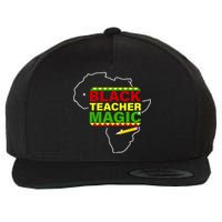 Black Teacher Magic Wool Snapback Cap
