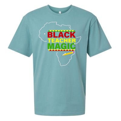 Black Teacher Magic Sueded Cloud Jersey T-Shirt