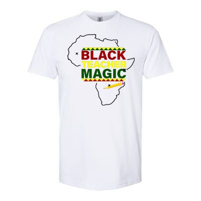 Black Teacher Magic Softstyle CVC T-Shirt