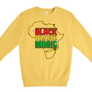 Black Teacher Magic African Pride Premium Crewneck Sweatshirt