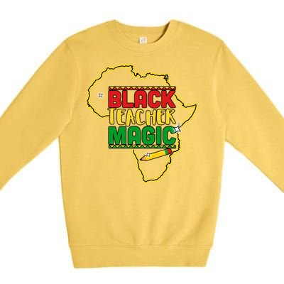 Black Teacher Magic African Pride Premium Crewneck Sweatshirt