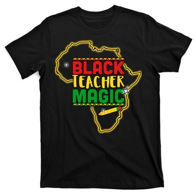 Black Teacher Magic African Pride T-Shirt