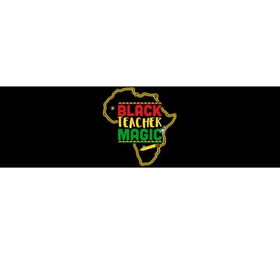 Black Teacher Magic African Pride Bumper Sticker