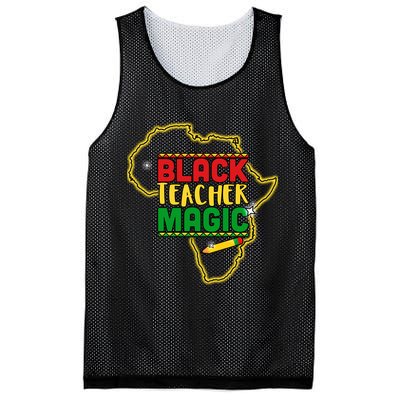 Black Teacher Magic African Pride Mesh Reversible Basketball Jersey Tank