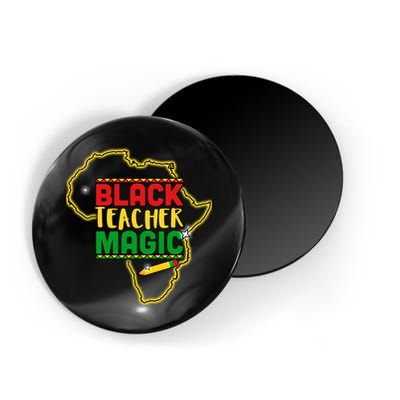 Black Teacher Magic African Pride Magnet