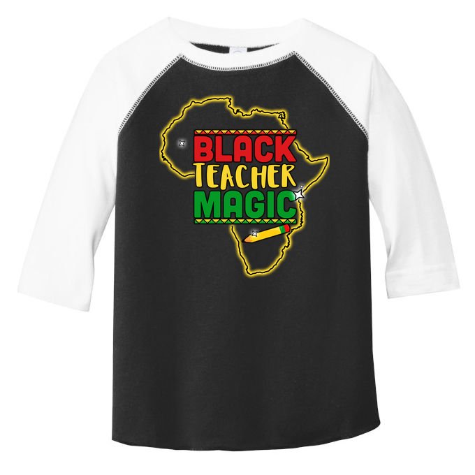 Black Teacher Magic African Pride Toddler Fine Jersey T-Shirt