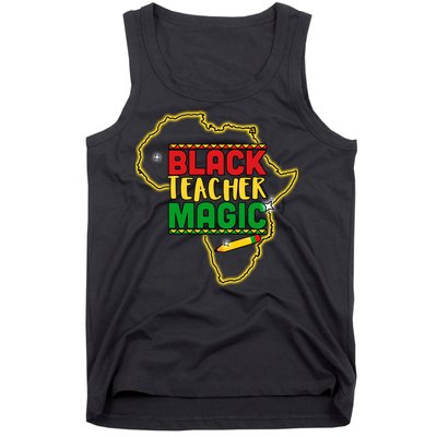 Black Teacher Magic African Pride Tank Top