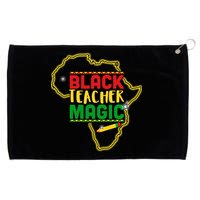 Black Teacher Magic African Pride Grommeted Golf Towel