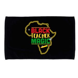 Black Teacher Magic African Pride Microfiber Hand Towel