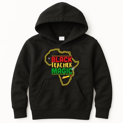 Black Teacher Magic African Pride Kids Hoodie