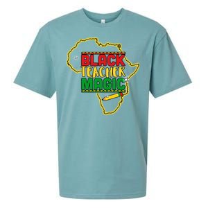 Black Teacher Magic African Pride Sueded Cloud Jersey T-Shirt