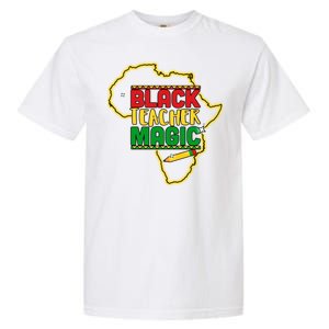 Black Teacher Magic African Pride Garment-Dyed Heavyweight T-Shirt