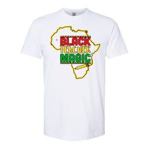 Black Teacher Magic African Pride Softstyle CVC T-Shirt