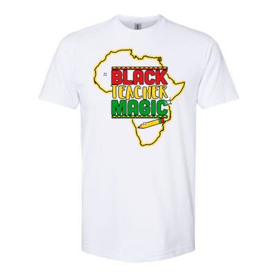 Black Teacher Magic African Pride Softstyle CVC T-Shirt