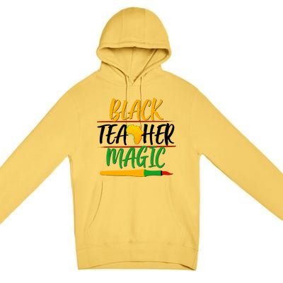 Black Teacher Magic Proud African American Premium Pullover Hoodie