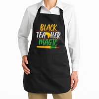 Black Teacher Magic Proud African American Apron
