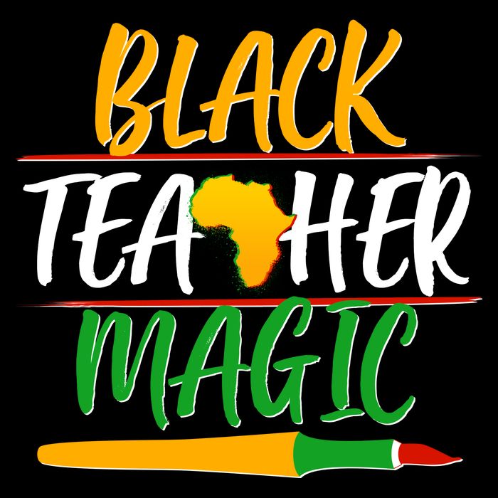 Black Teacher Magic Proud African American T-Shirt