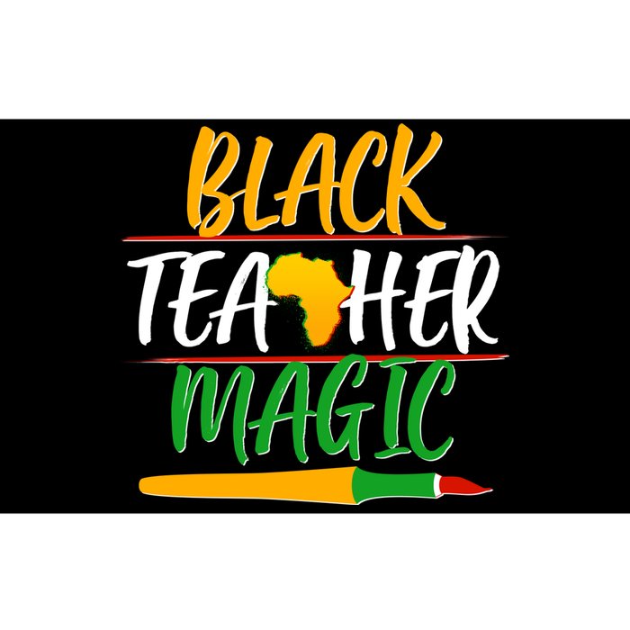 Black Teacher Magic Proud African American Bumper Sticker