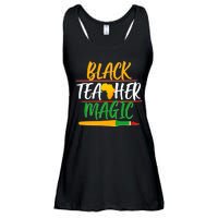 Black Teacher Magic Proud African American Ladies Essential Flowy Tank