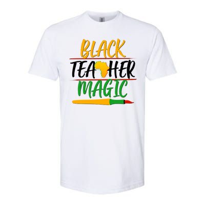 Black Teacher Magic Proud African American Softstyle CVC T-Shirt