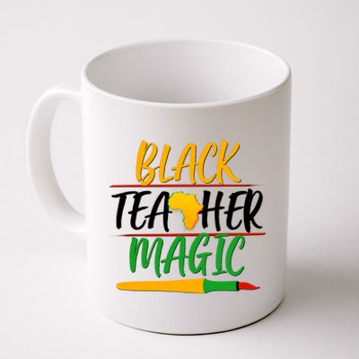 Black Teacher Magic Proud African American Coffee Mug