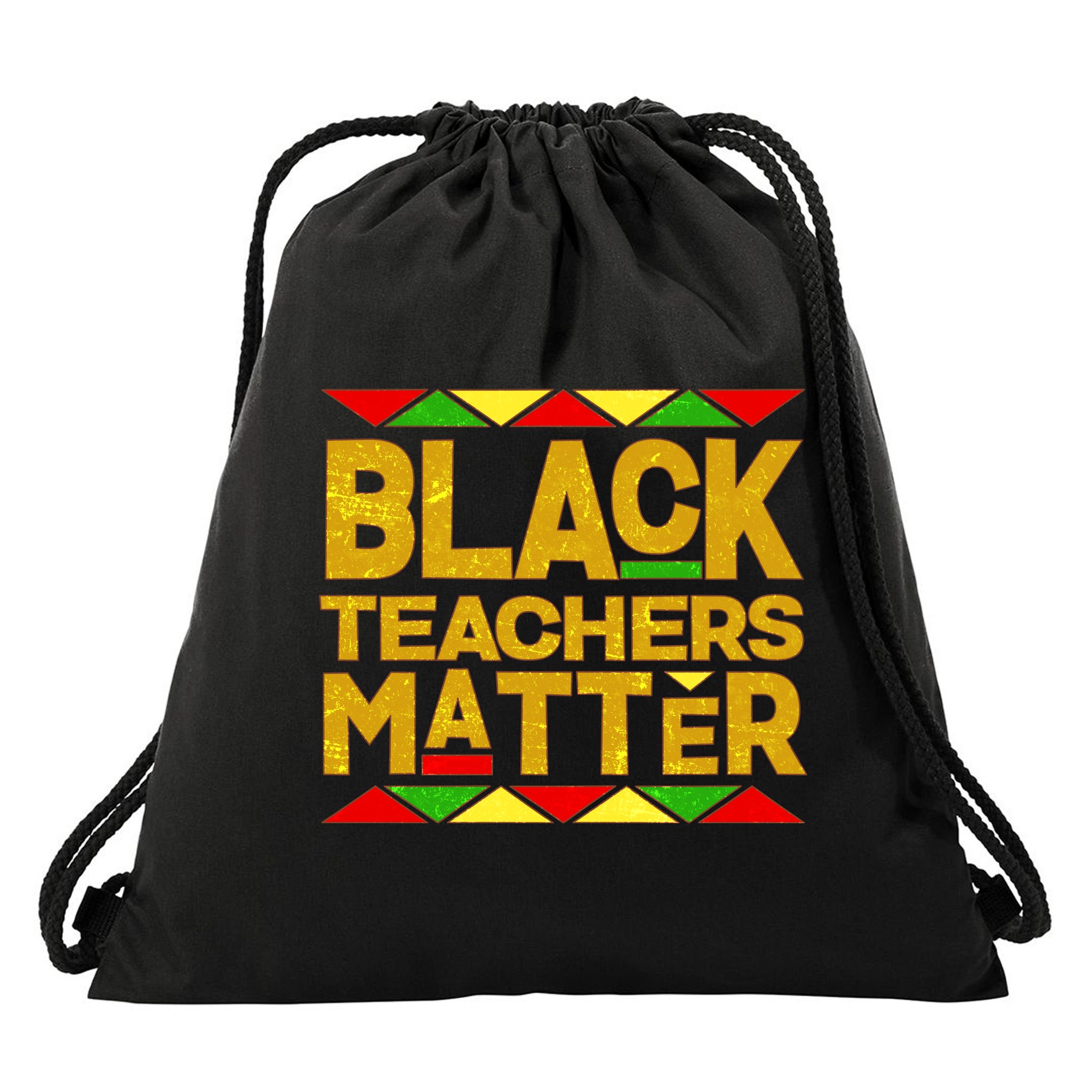 Black Teachers Matter Drawstring Bag