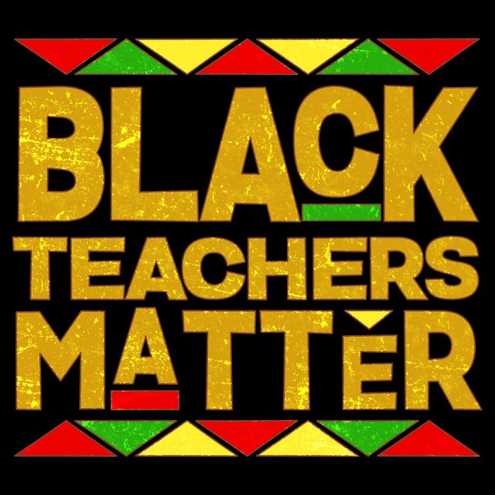 Black Teachers Matter Drawstring Bag