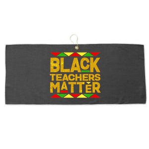 Black Teachers Matter Large Microfiber Waffle Golf Towel