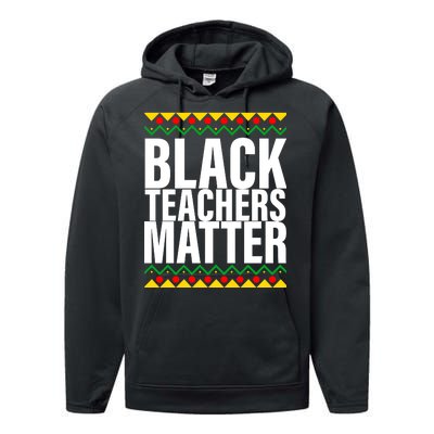 Black Teachers Matter African Pride Performance Fleece Hoodie