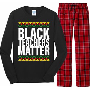 Black Teachers Matter African Pride Long Sleeve Pajama Set