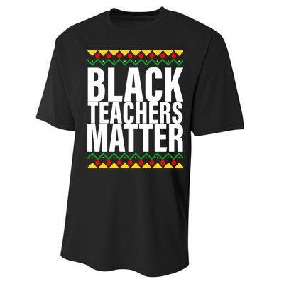 Black Teachers Matter African Pride Performance Sprint T-Shirt