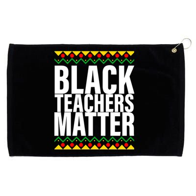 Black Teachers Matter African Pride Grommeted Golf Towel