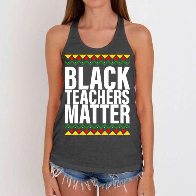 Black Teachers Matter African Pride Women's Knotted Racerback Tank