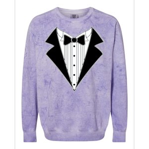 Black Tux Tuxedo Colorblast Crewneck Sweatshirt